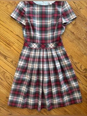 Wool Plaid Brooks Brothers Dress